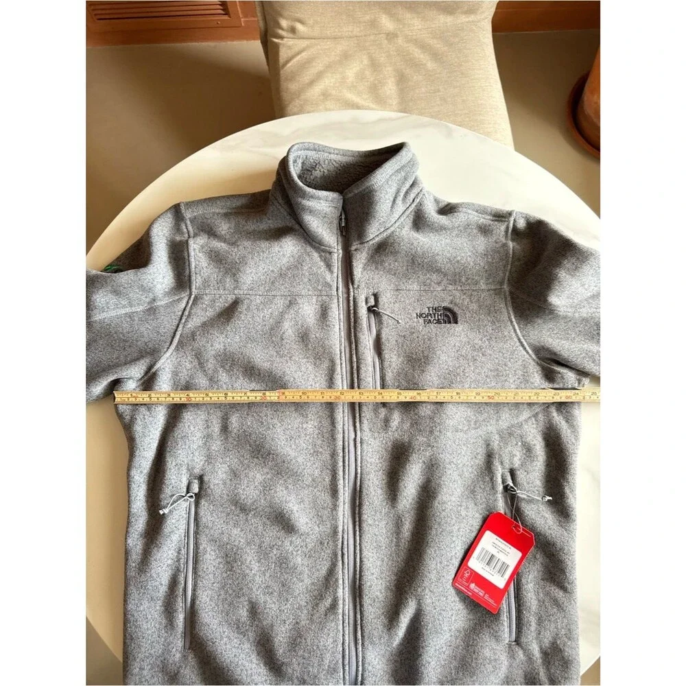 NWT The North Face Sweater Fleece Jacket XL Full Zip Gray